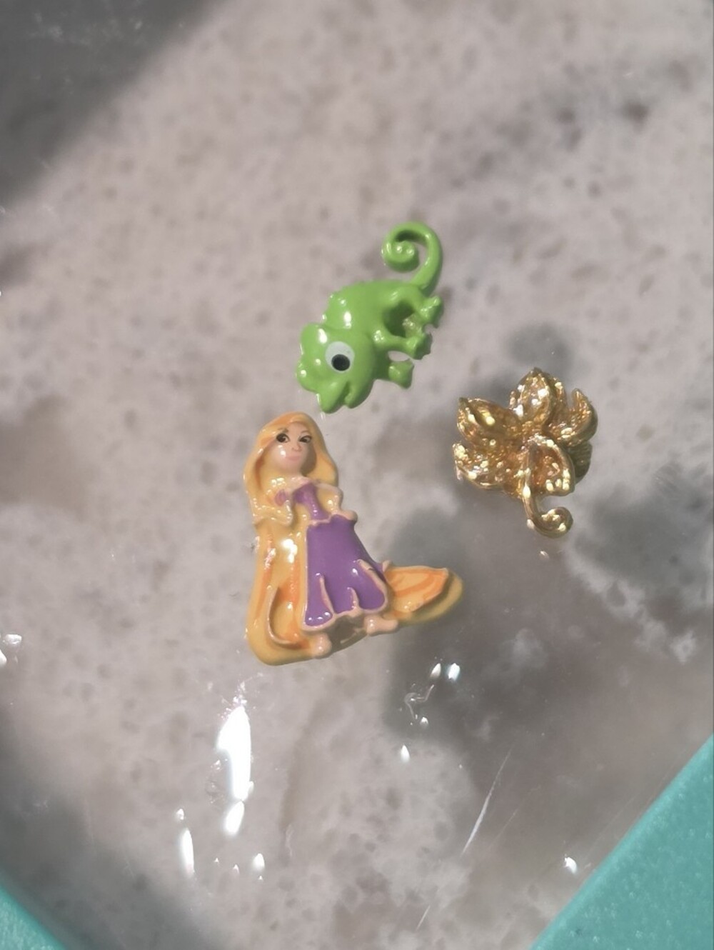 Disney Discontinued Origami Owl Rapunzel Trio Charm Set
